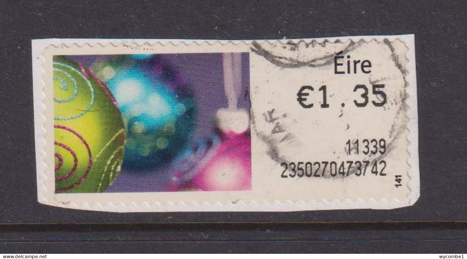 IRELAND  -  2011 Christmas SOAR (Stamp On A Roll)  Used On Piece As Scan - Usados