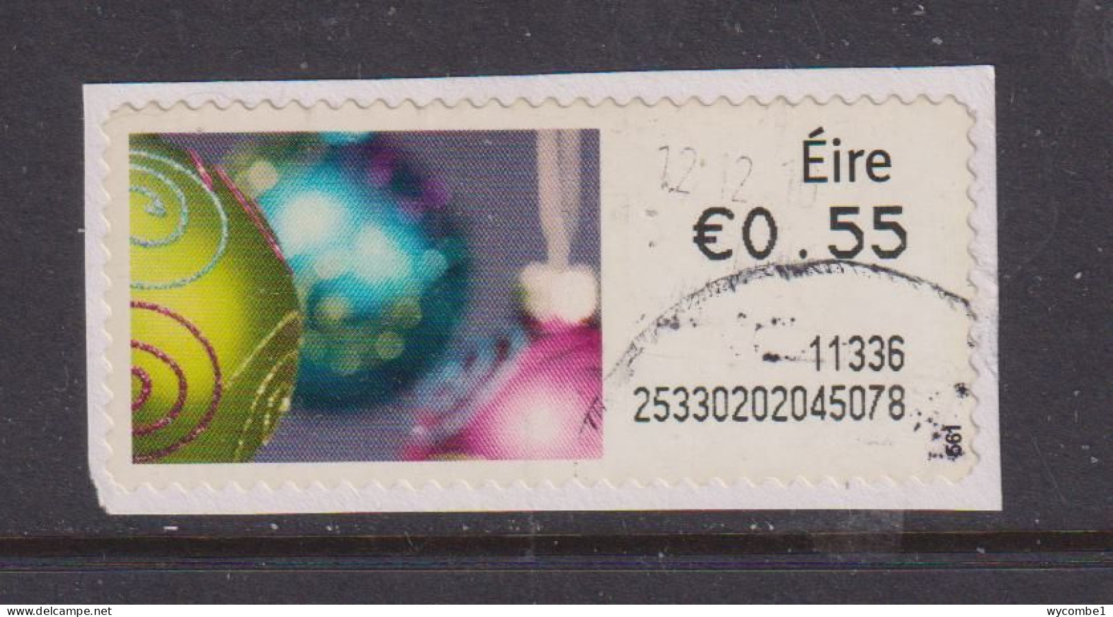 IRELAND  -  2011 Christmas SOAR (Stamp On A Roll)  Used On Piece As Scan - Usados