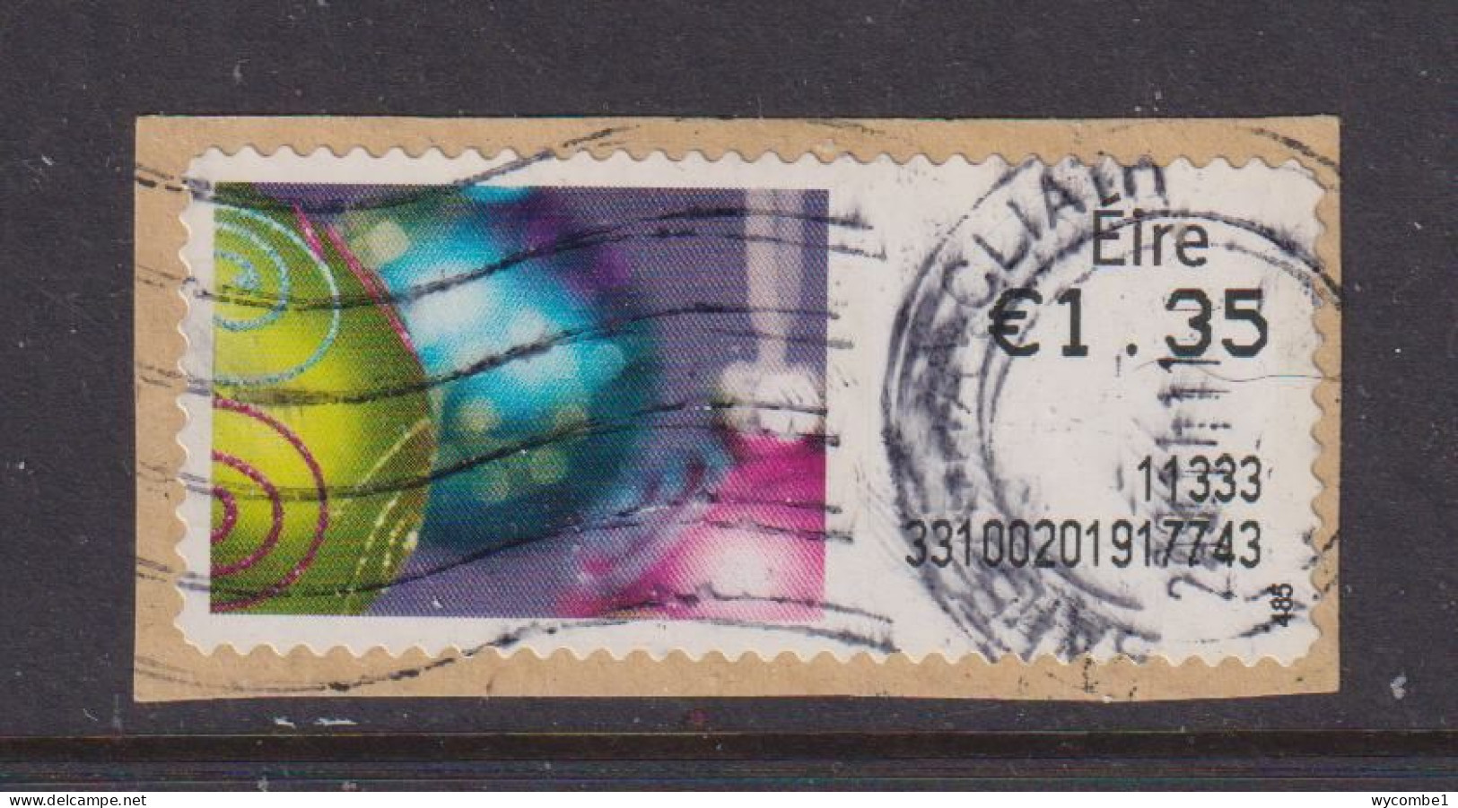 IRELAND  -  2011 Christmas SOAR (Stamp On A Roll)  Used On Piece As Scan - Usados