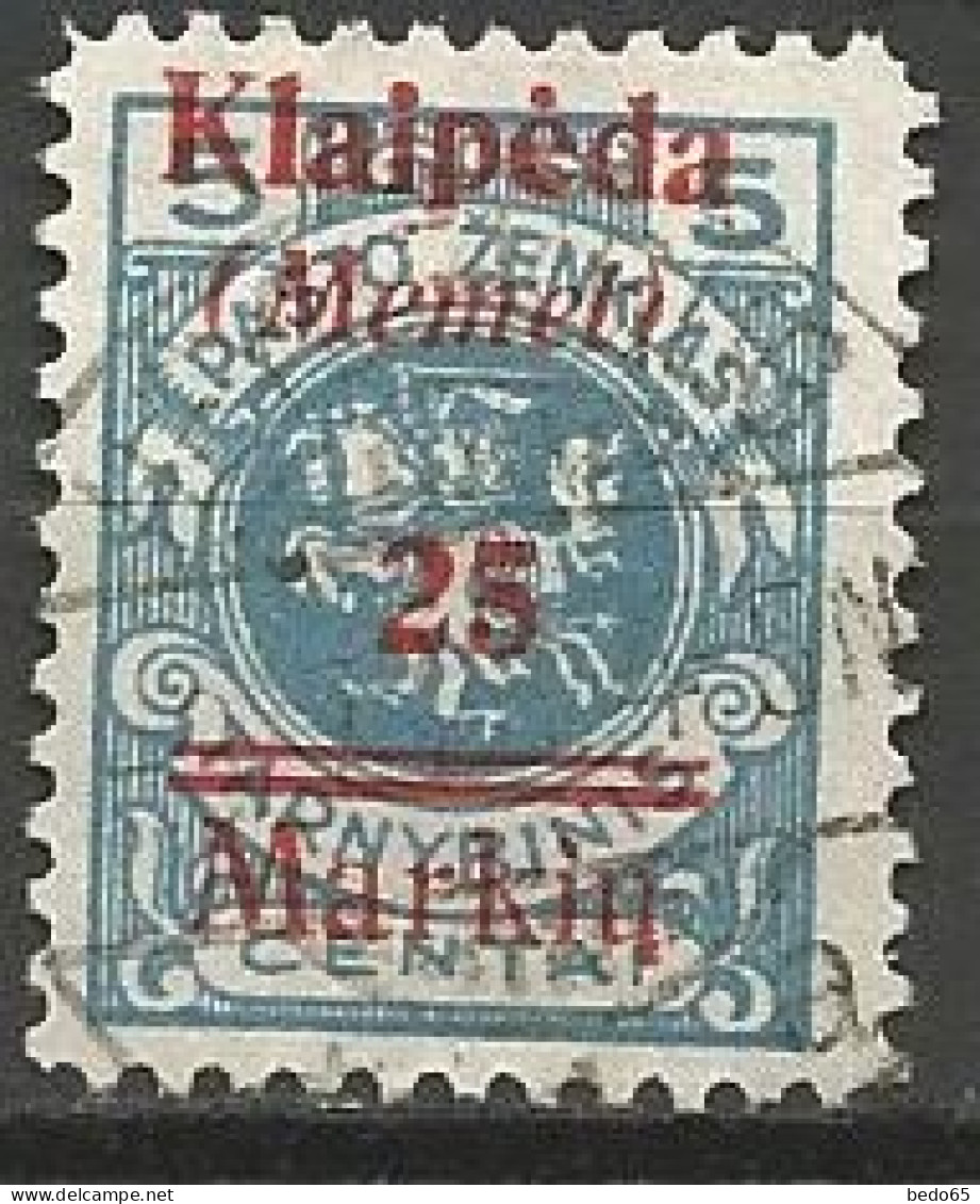 MEMEL Occupation Lituanienne N° 96 OBL - Used Stamps