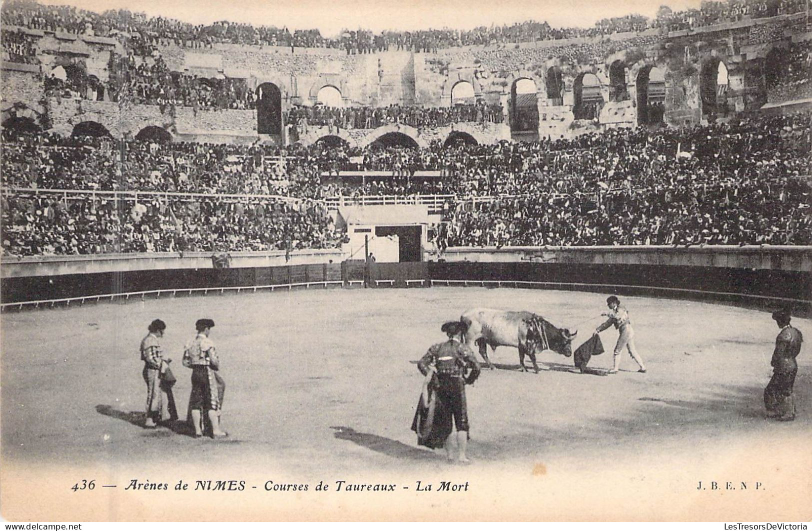 FRANCE - 30 - NIMES - Courses De Taureaux - La Mort - Carte Postale Ancienne - Nîmes