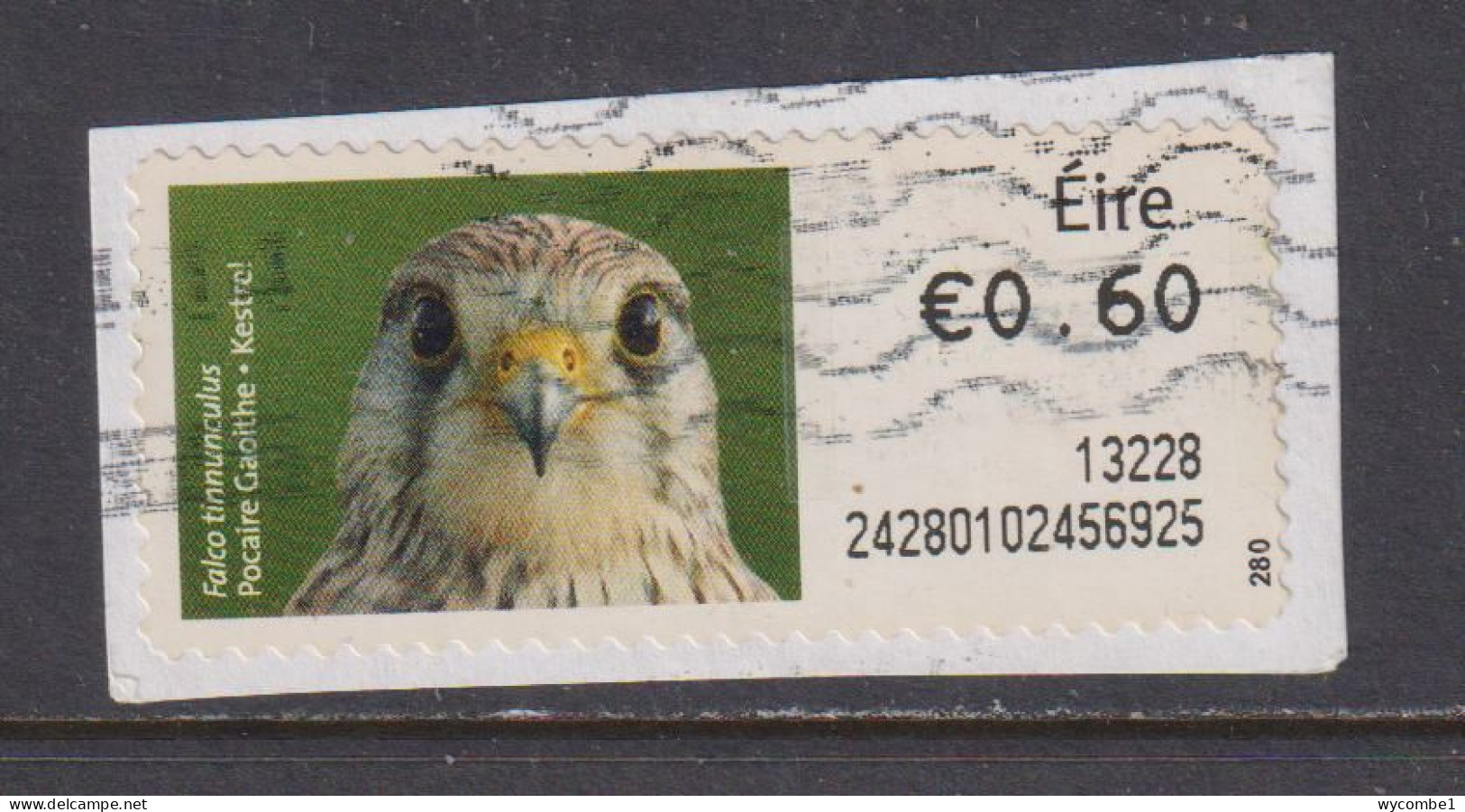 IRELAND  -  2012 Kestrel SOAR (Stamp On A Roll)  CDS  Used On Piece As Scan - Usados