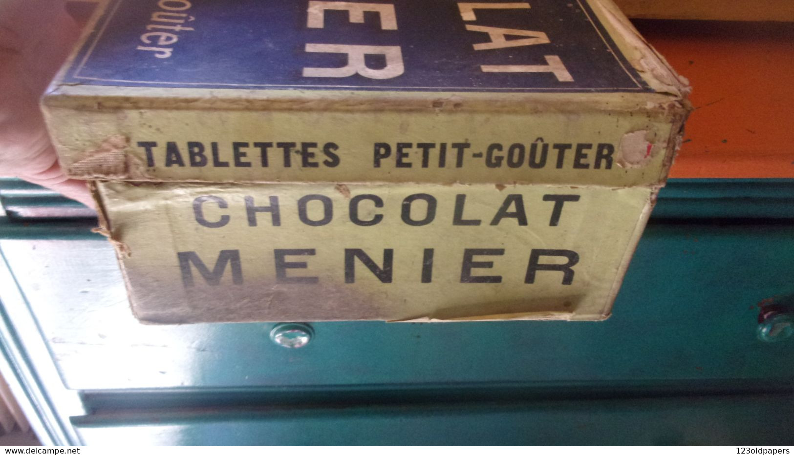 CHOCOLAT MENIER RARE ANCIENNE GRANDE BOITE TABLETTES PETIT GOUTER DANS SON JUS - Dosen