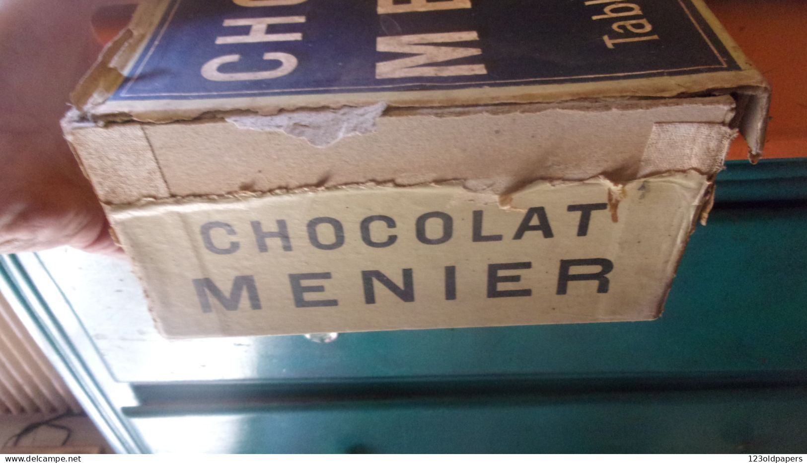 CHOCOLAT MENIER RARE ANCIENNE GRANDE BOITE TABLETTES PETIT GOUTER DANS SON JUS - Dozen