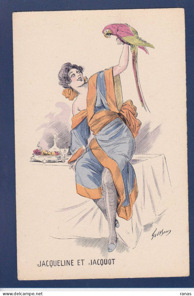 CPA Baer Gil Femme Woman Illustrateur Art Nouveau Non Circulé érotisme - Poissons Et Crustacés