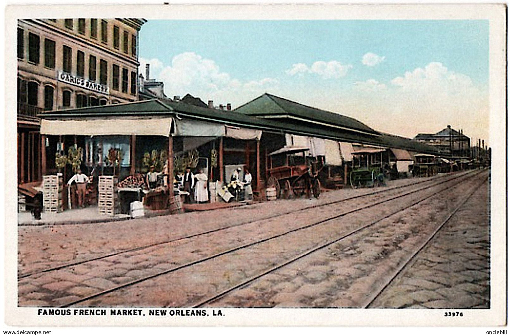 New Orleans Mississipi Garics Bakery Famous French Market 1910 état Superbe - Autres & Non Classés