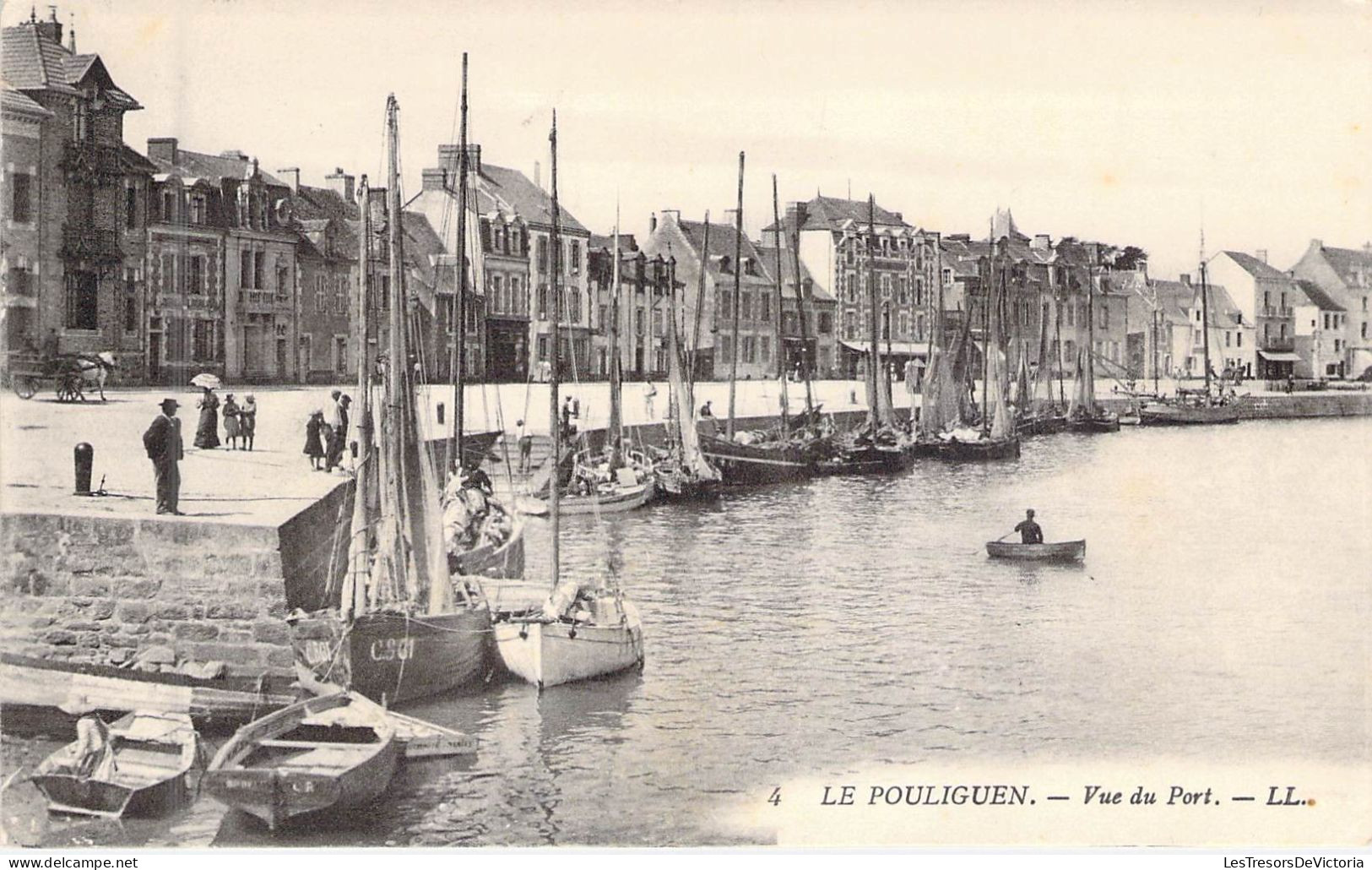 FRANCE - 44 - LE POULIGUEN - Vue Du Port - LL - Carte Postale Ancienne - Le Pouliguen