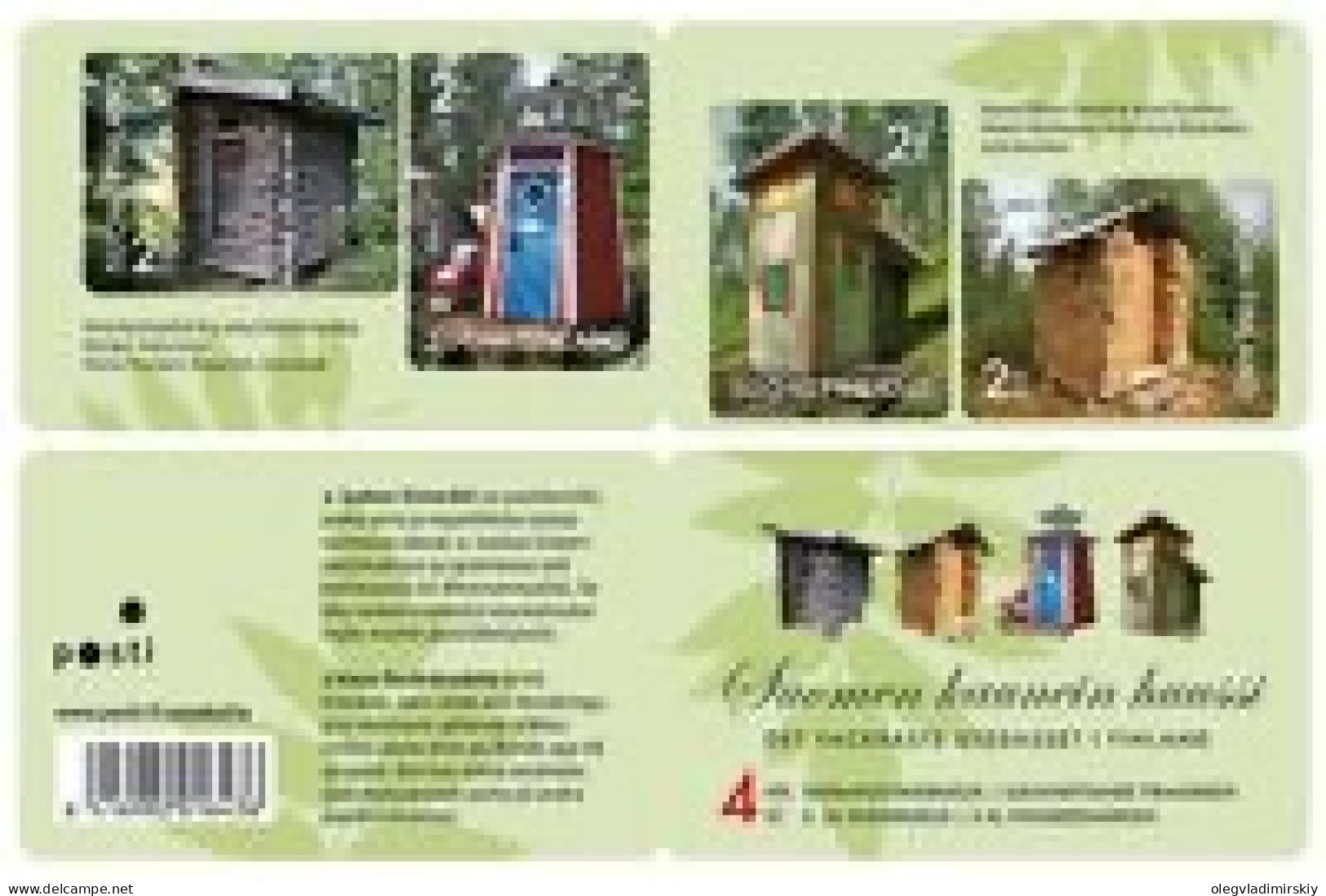 Finland 2013 Country Toilets Set Of 4 Stamps In Booklet Mint - Neufs