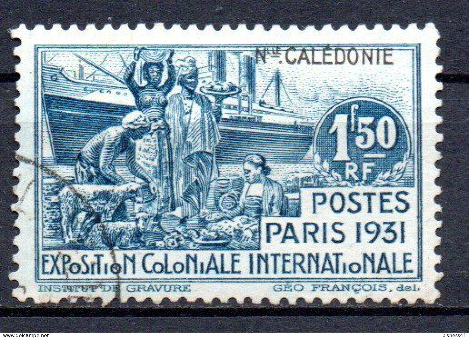Col33 Colonie Nouvelle Calédonie N° 165 Oblitéré Cote : 9,50 € - Used Stamps