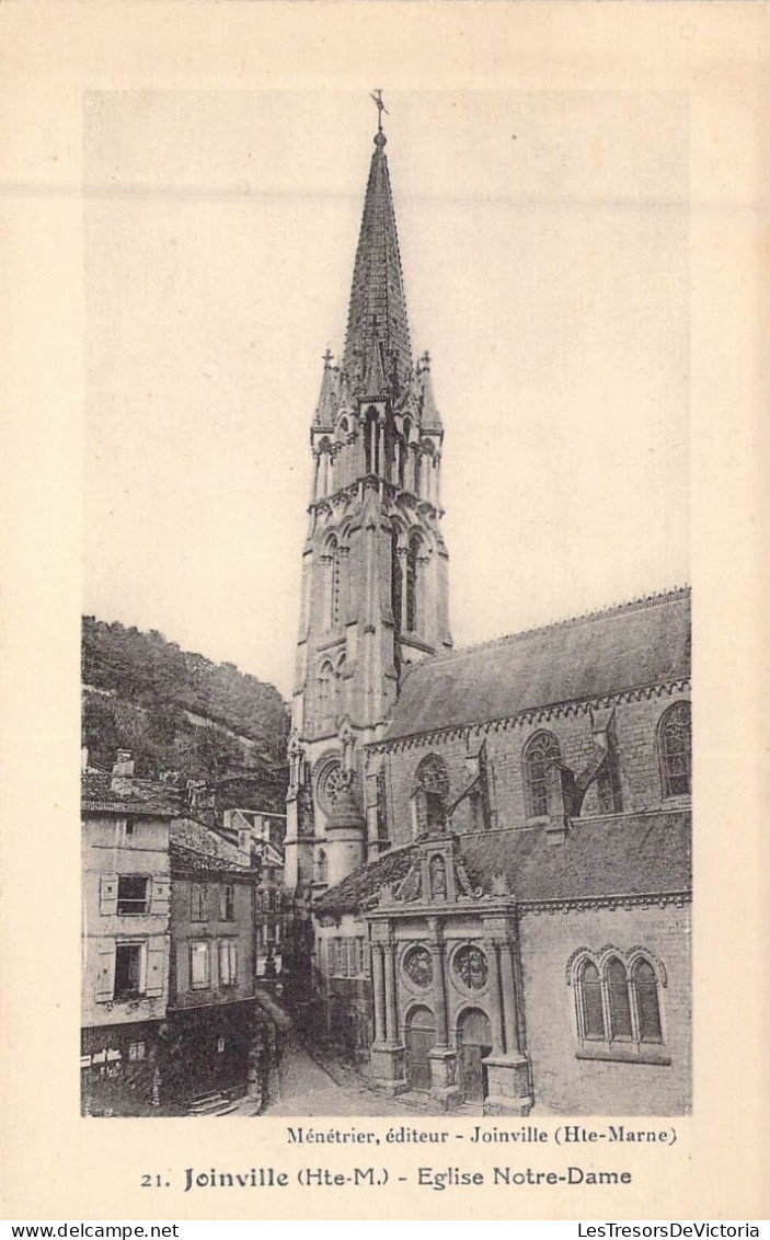 FRANCE - 52 - JOINVILLE - Eglise Notre Dame - Editeur Ménétrier - Carte Postale Ancienne - Joinville