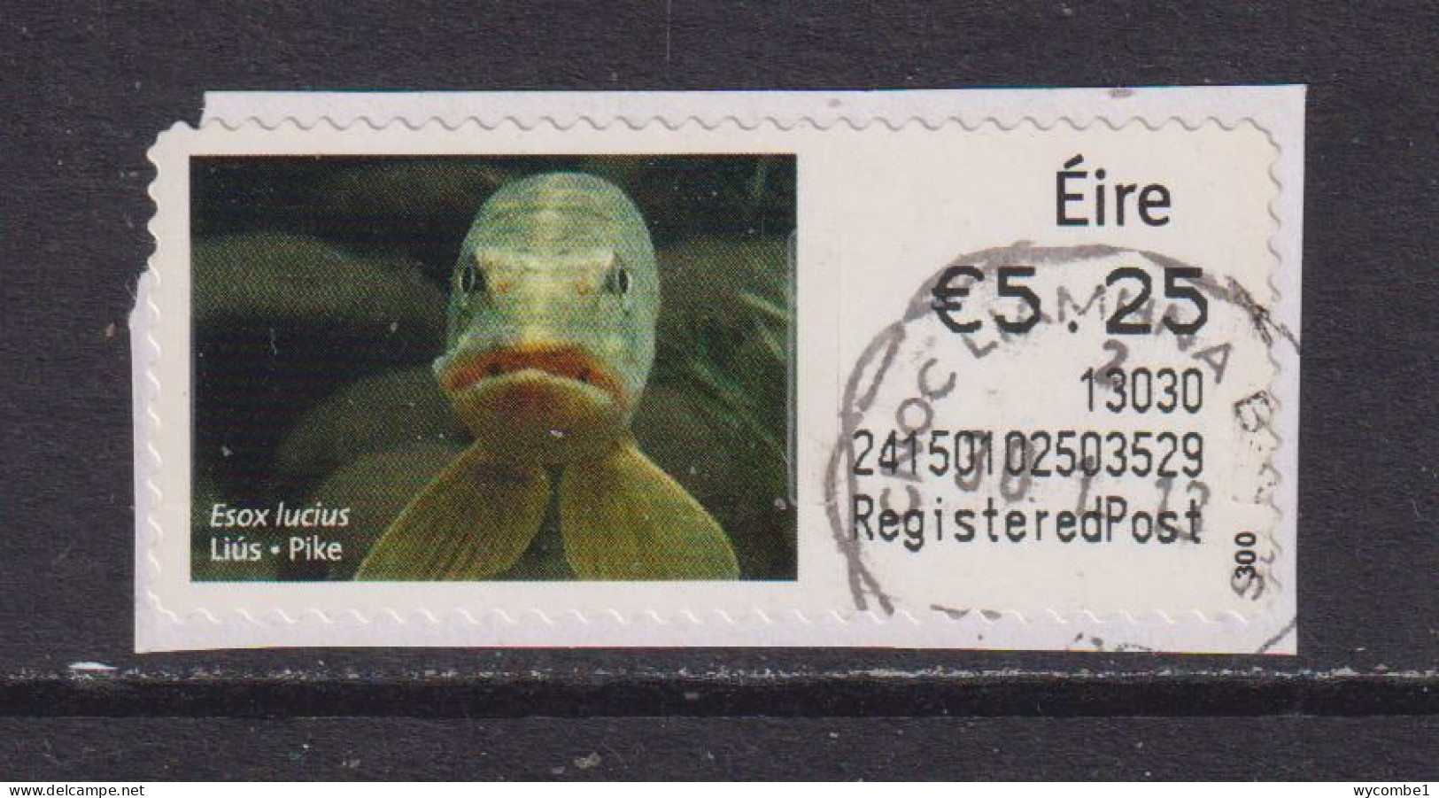 IRELAND  -  2012 Pike SOAR (Stamp On A Roll)  CDS  Used On Piece As Scan - Oblitérés