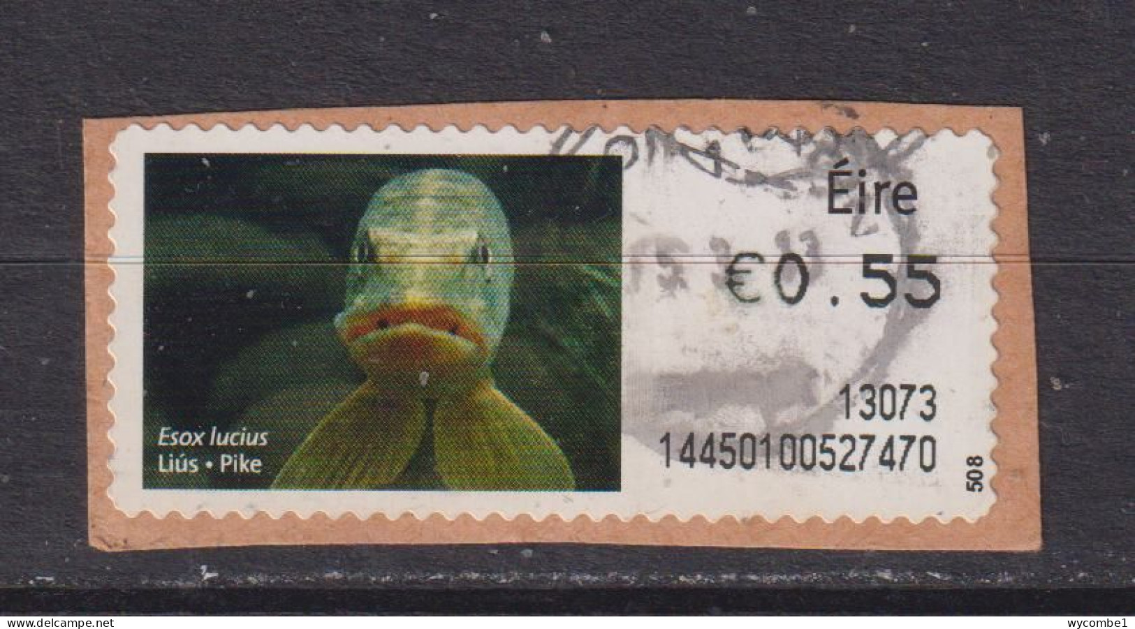 IRELAND  -  2012 Pike SOAR (Stamp On A Roll)  CDS  Used On Piece As Scan - Oblitérés