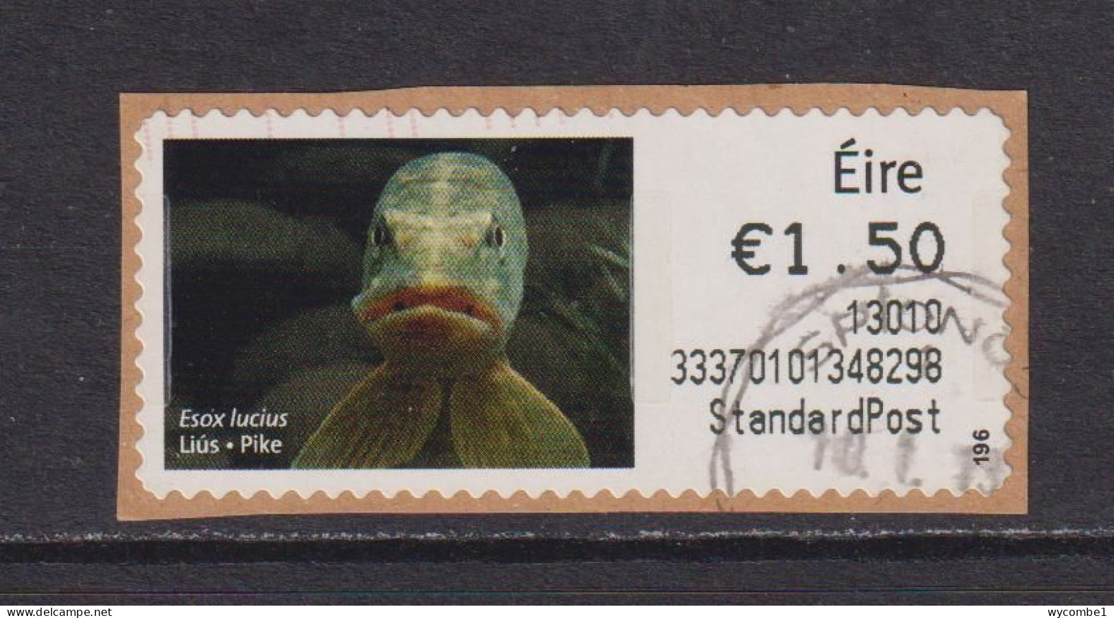 IRELAND  -  2012 Pike SOAR (Stamp On A Roll)  CDS  Used On Piece As Scan - Usados