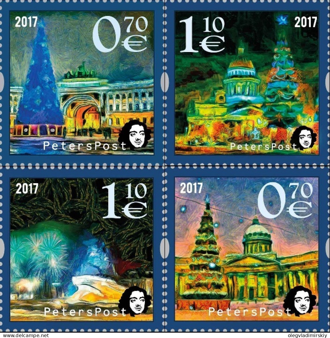 Finland 2017 Christmas And New Year Peterspost Set Of 4 Stamps Mint - Neufs
