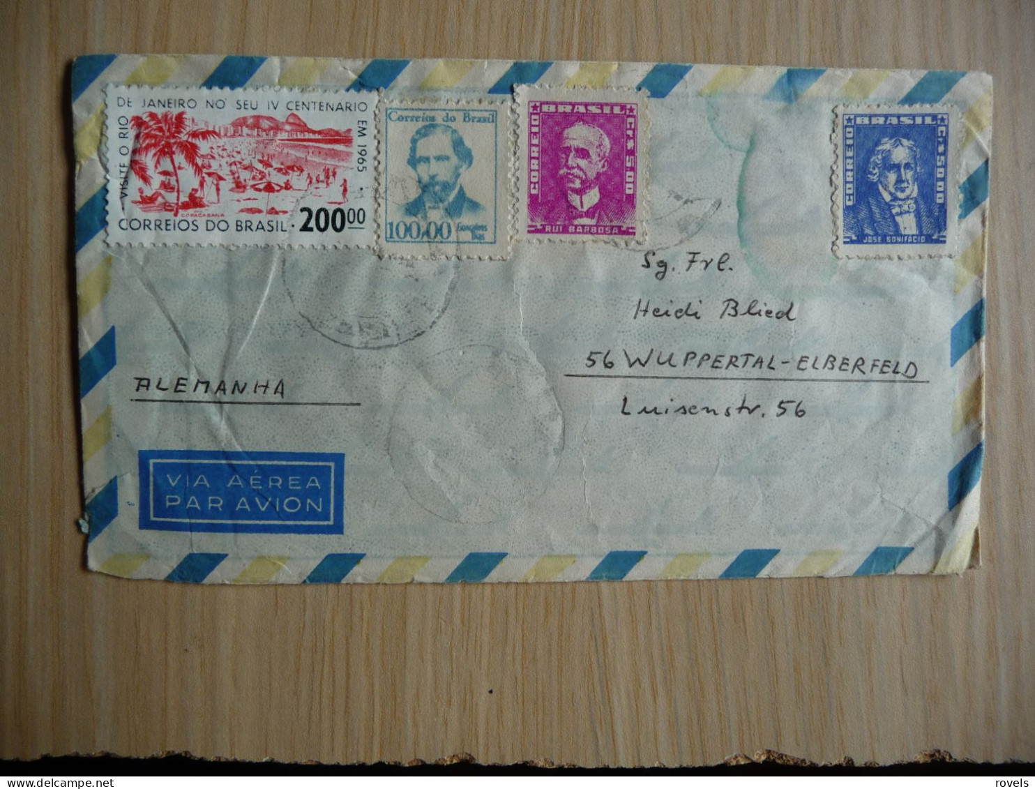 (8) BRASIL COVER SENT TO DUITSLAND 1965. - Covers & Documents