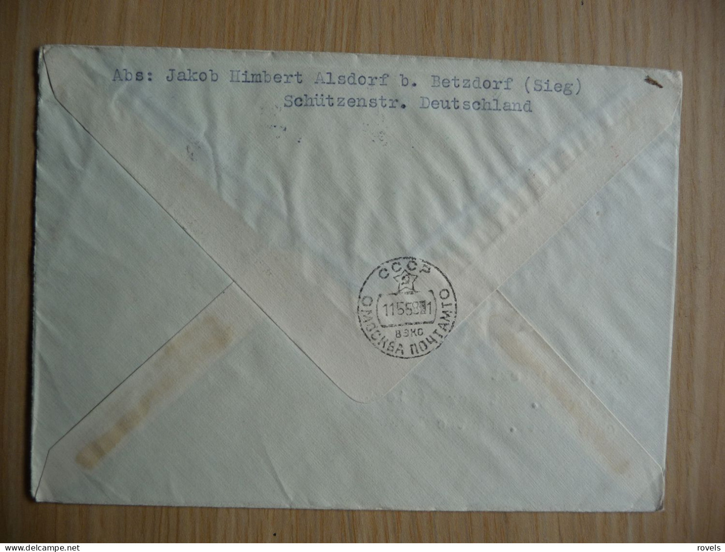 (8) RUSIA , CCCP, CONGRESS 1958 COVER SENT TO DUITSLAND. - Briefe U. Dokumente