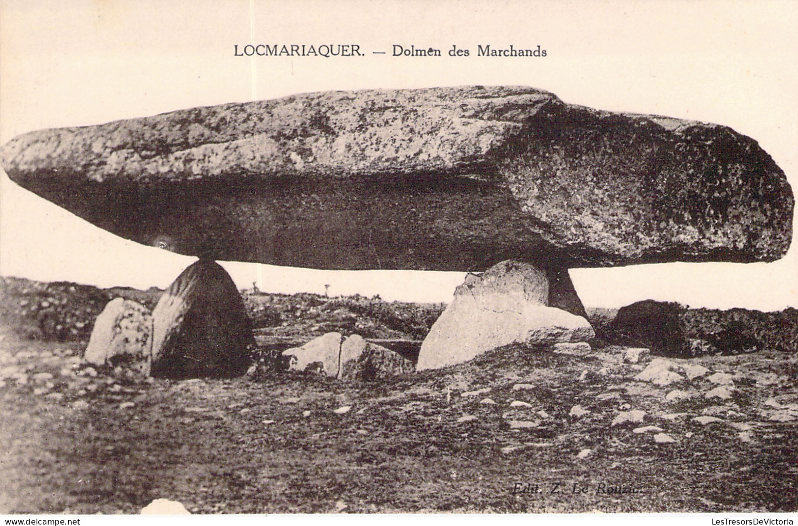 FRANCE - 56 - LOCMARIAQUER - Un Dolmen Des Marchands - Carte Postale Animée - Locmariaquer