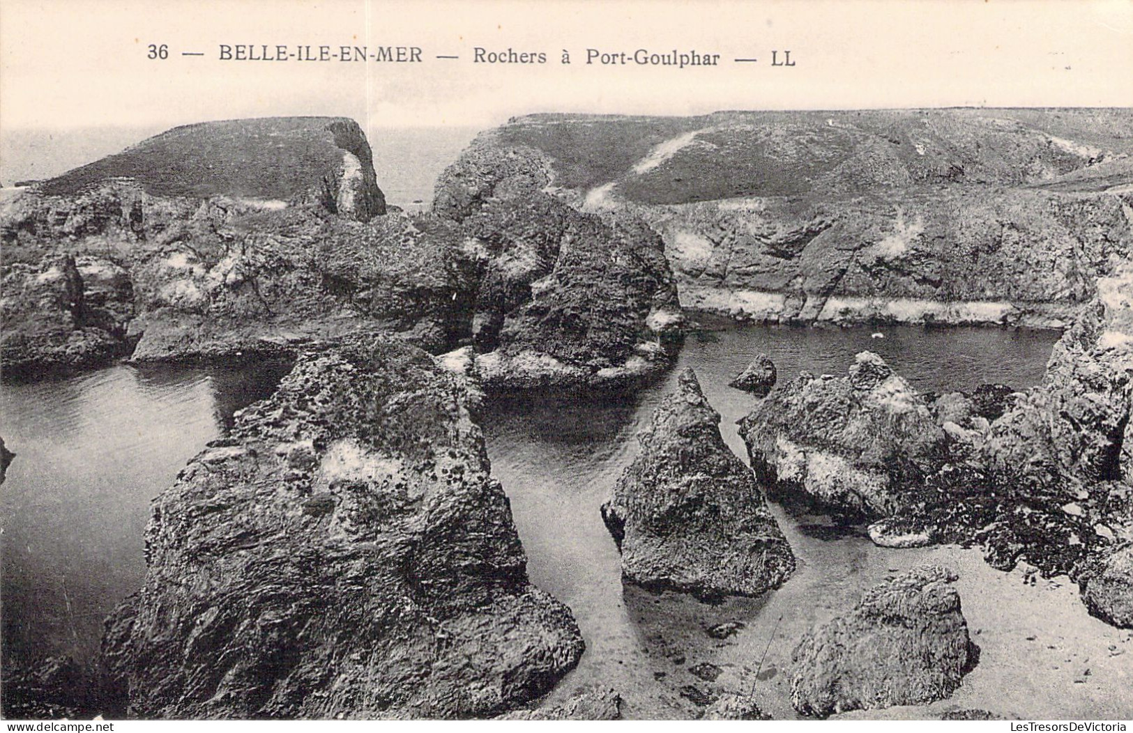 FRANCE - 56 - BELLE ILE EN MER - Rochers à Port Goulphar - LL - Carte Postale Animée - Belle Ile En Mer