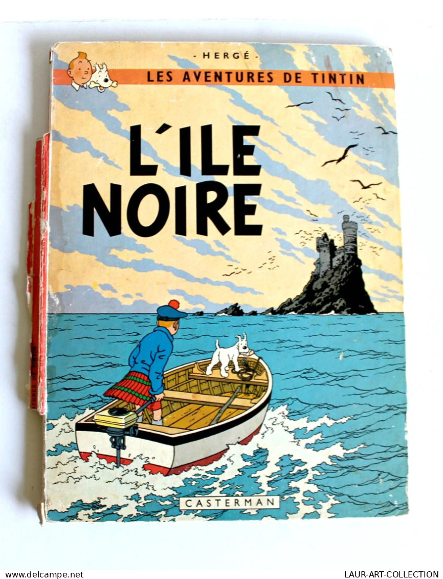 LES AVENTURES DE TINTIN - L'ILE NOIRE Par HERGE 1947 EDITION CASTERMAN / BD / ANCIEN LIVRE DE COLLECTION (3008.16) - Tintin