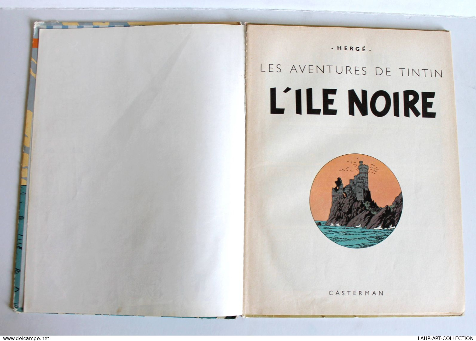 LES AVENTURES DE TINTIN - L'ILE NOIRE Par HERGE 1947 EDITION CASTERMAN / BD / ANCIEN LIVRE DE COLLECTION (3008.16) - Tintin