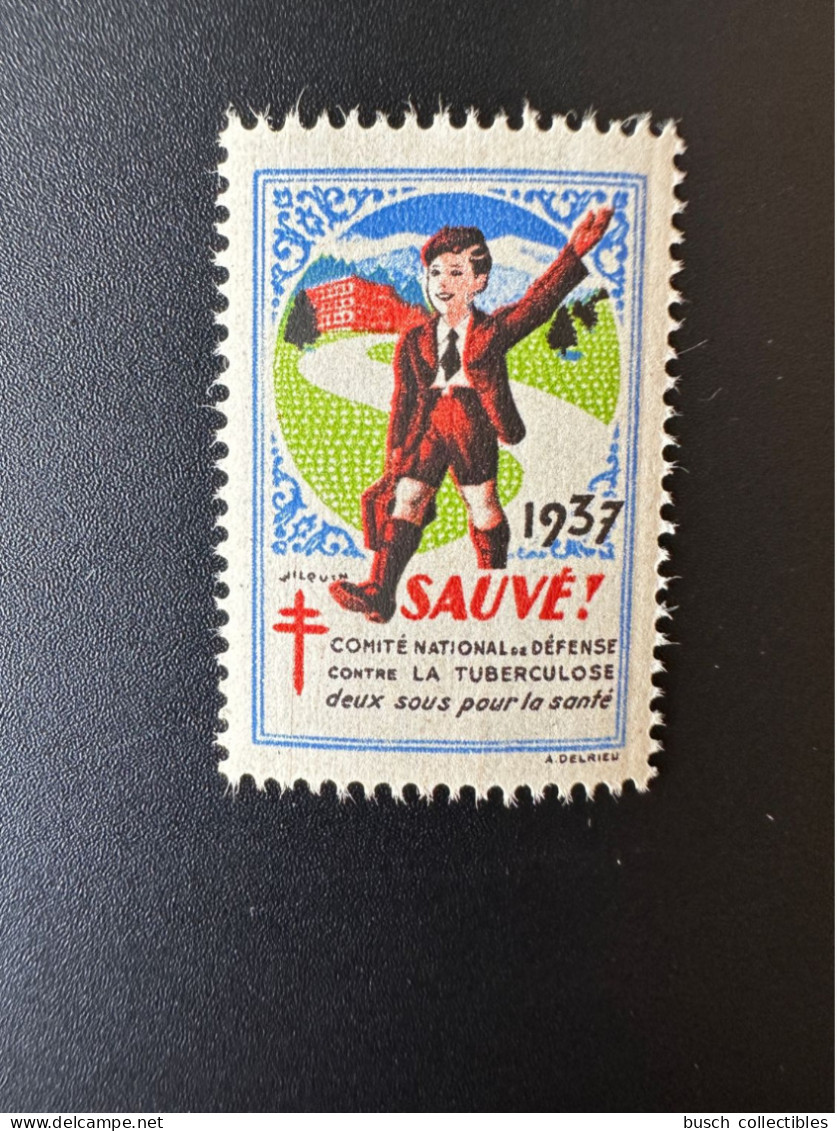 France 1937 Antituberculeux Tuberculose Tuberculosis Tuberkulose Sauvé ! Deux Sous Pour La Santé - Malattie