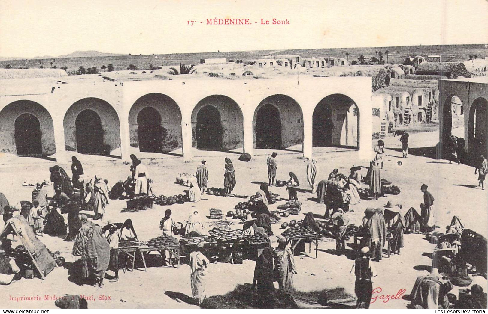 TUNISIE - Médenine - Le Souk - Carte Postale Ancienne - Tunisia