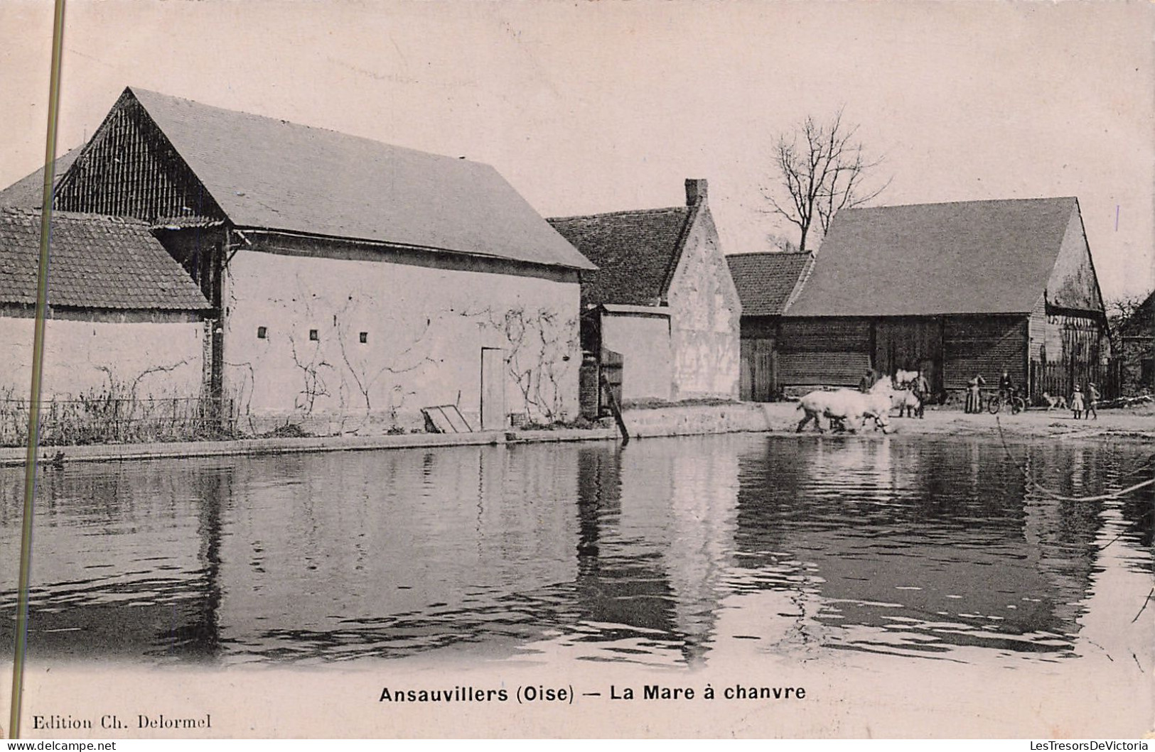 France - Ansauvillers - La Mare De Chanvre - Editions Ch. Delormel - A. Berger Frères -  Carte Postale Ancienne - Clermont