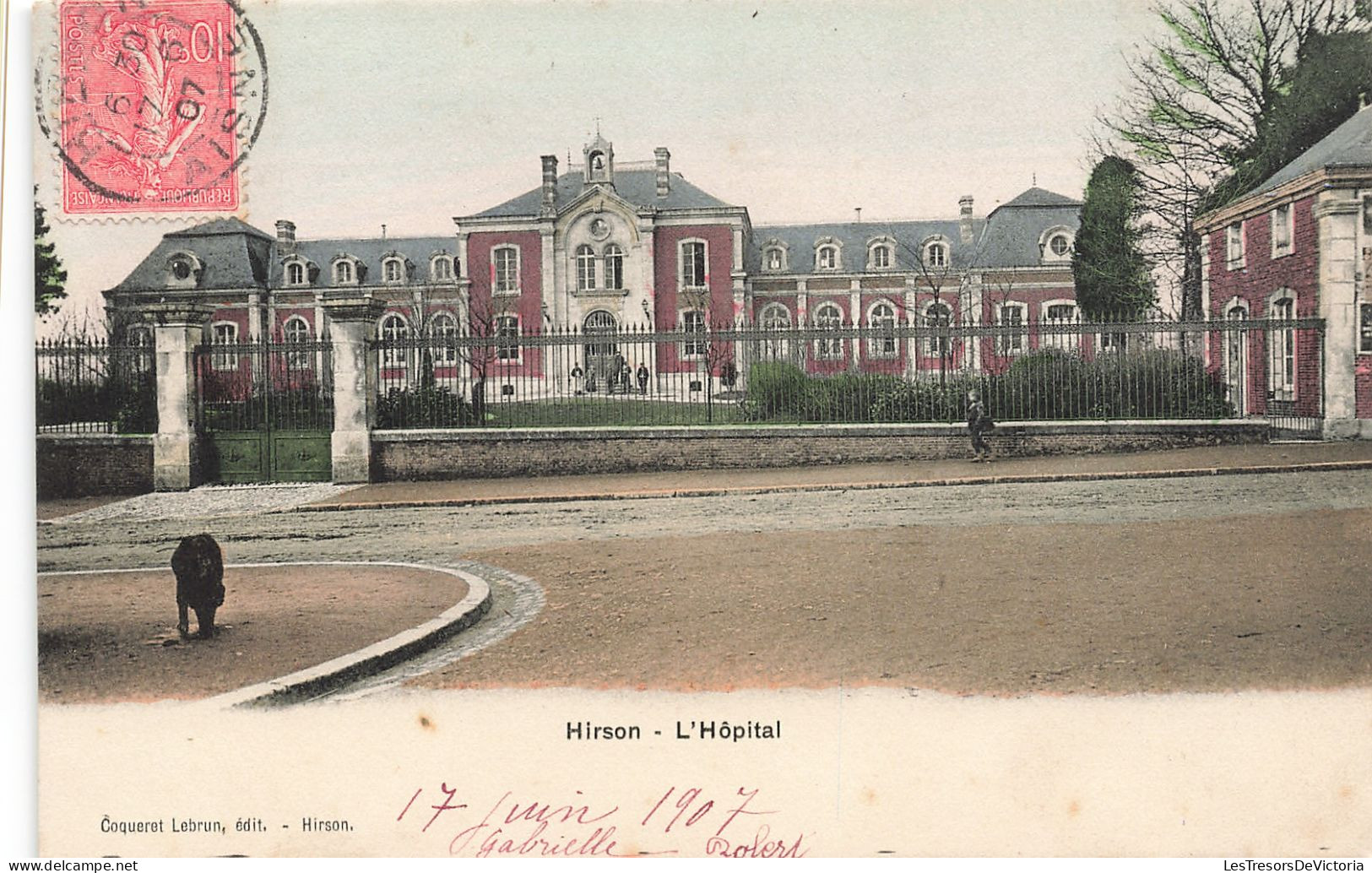 France - Hirson - L'hôpital - Cocqueret - Colorisé - A. Berger Frères -  Carte Postale Ancienne - Hirson