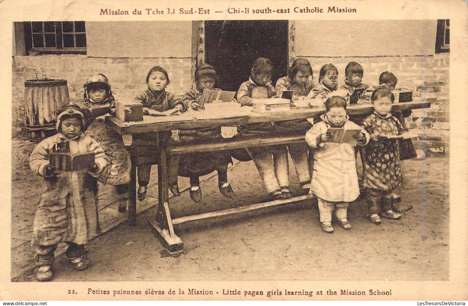 CHILI - Mission Du Tche Li Sud-Est - Petites Païennes élèves De La Mission - Carte Postale Ancienne - Chili