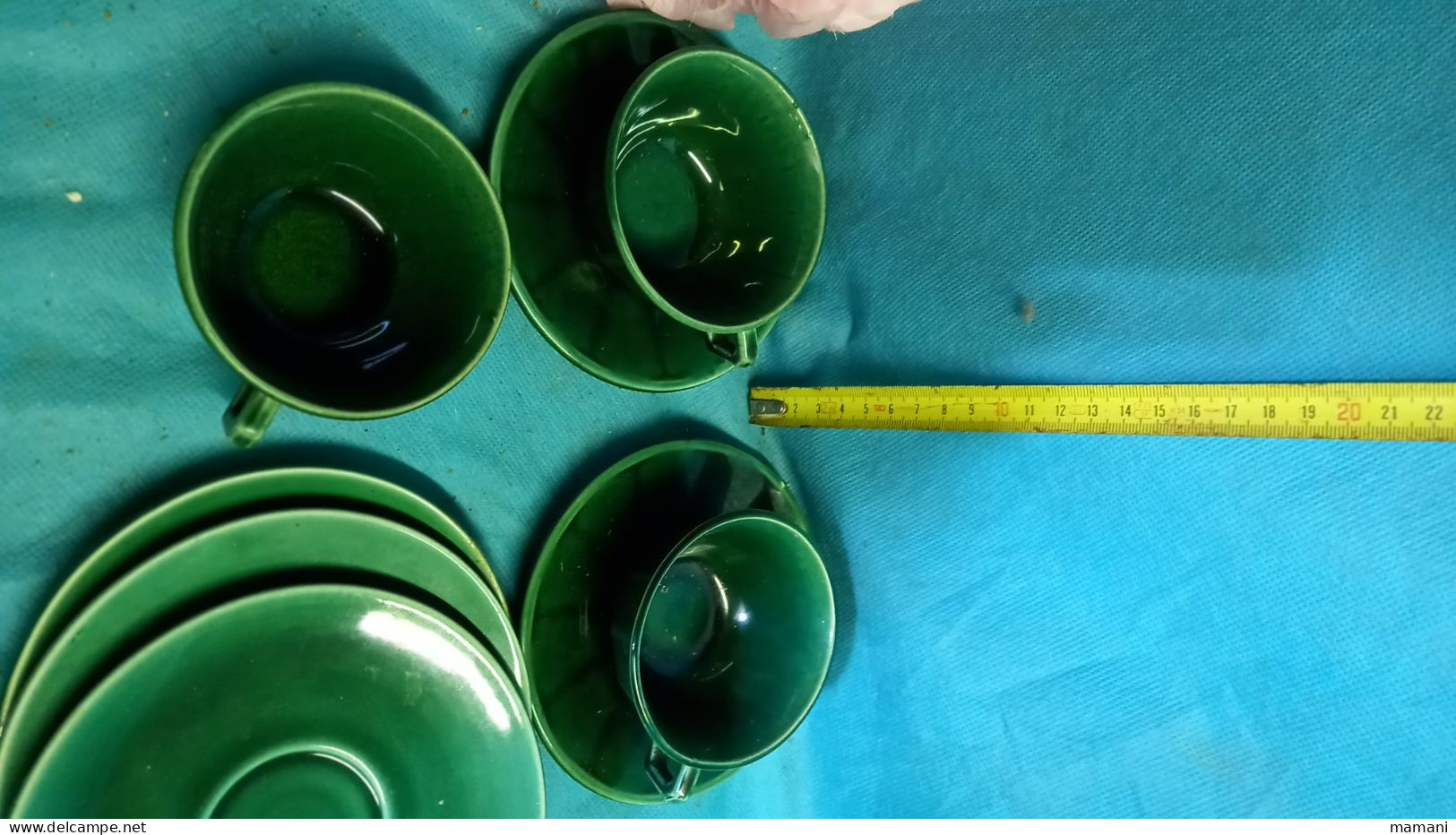 Tasse Et Sous Tasse Verte Vallauris ? - Cups