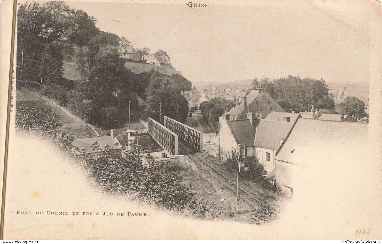 France - Guise - Pont Du Chemin De Fer Et Jeu De Paume - Bonnefoix Collot  -  Carte Postale Ancienne - Guise