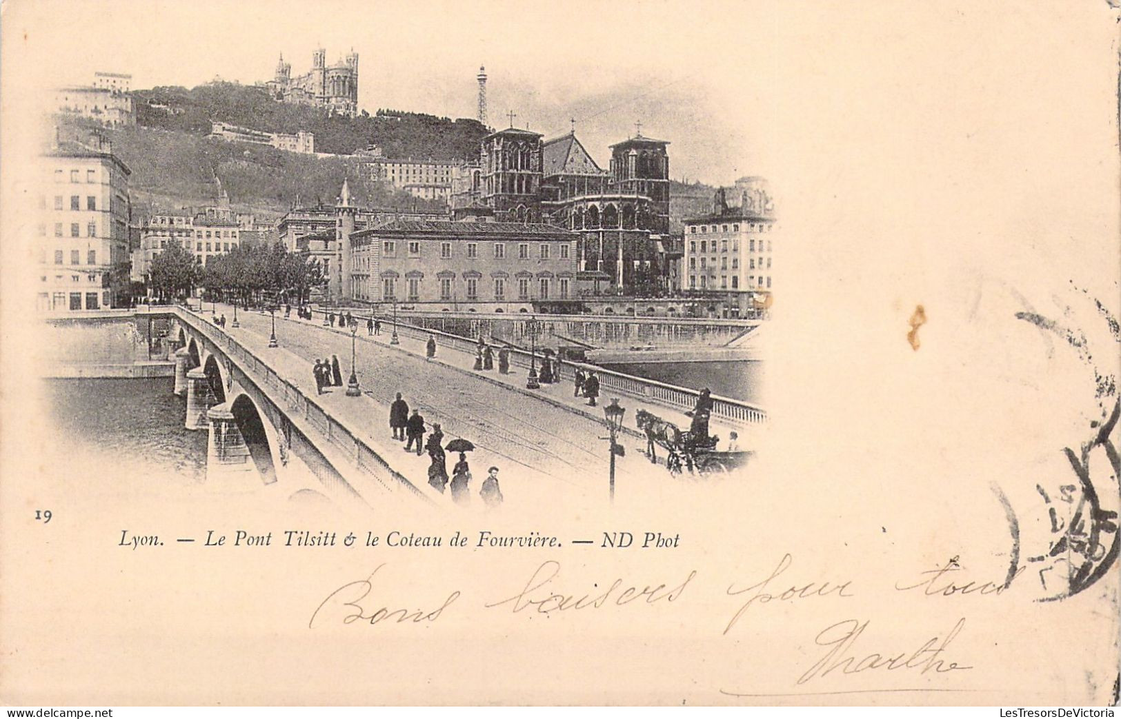 FRANCE - 69 - LYON - Le Pont Tilsitt & Le Coteau De Fourvière - Carte Postale Animée - Otros & Sin Clasificación