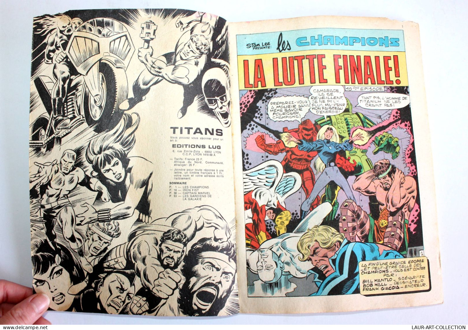 RARE TITANS N°13 BIMESTRIEL MARS 1978 LES CHAMPIONS LUTTE FINALE LUG SUPER HEROS / ANCIENNE BD DE COLLECTION  (3008.90) - Titans