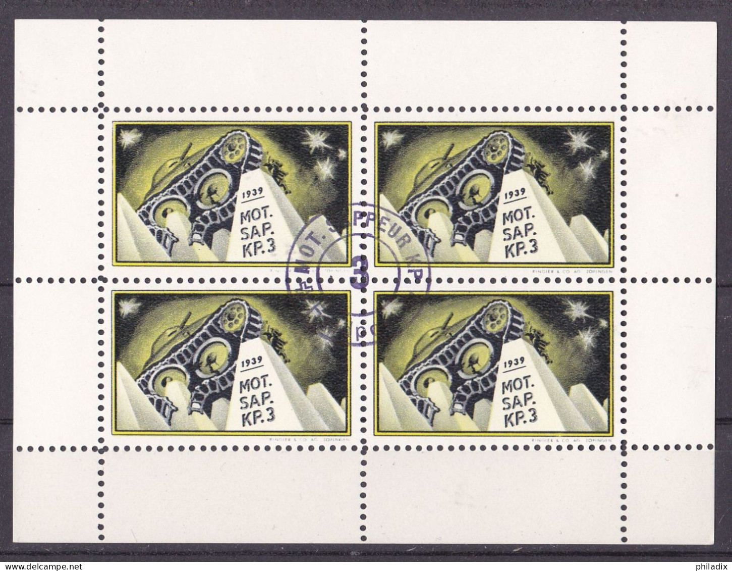 Schweiz Soldatenmarken O/used (Blk-30) - Vignetten