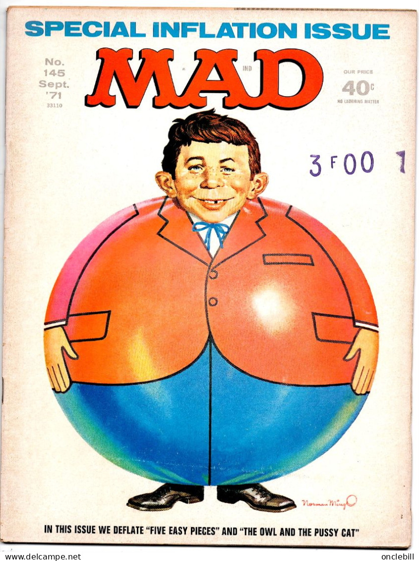 Mad USA N° 145 Decembre 1971 Très Bon état - Andere Uitgevers