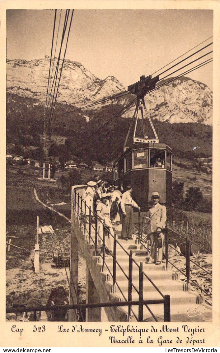 FRANCE - 74 - Lac D'Annecy - Téléphérique Du Mont Veyrier - Nacelle à La Gare De Départ - Carte Postale Animée - Annecy