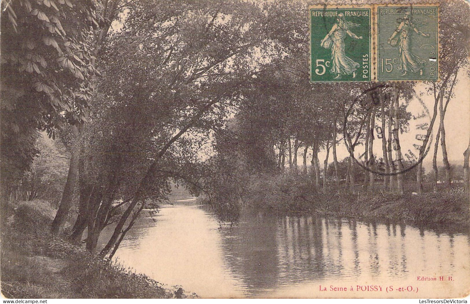 FRANCE - 78 - POISSY - La Seine - Edition H R - Carte Postale Animée - Poissy