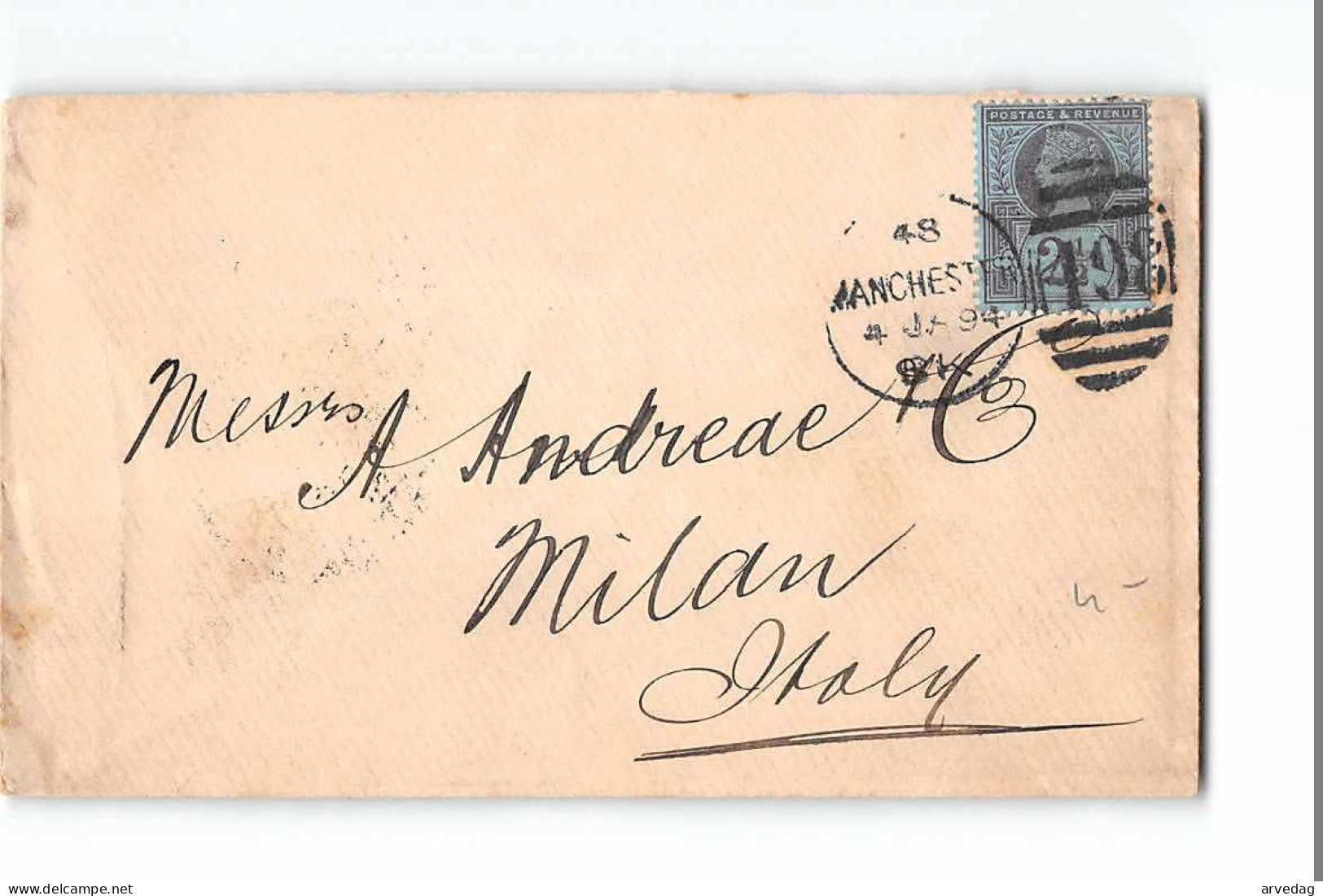 16861  MANCHESTER 1894 - Storia Postale