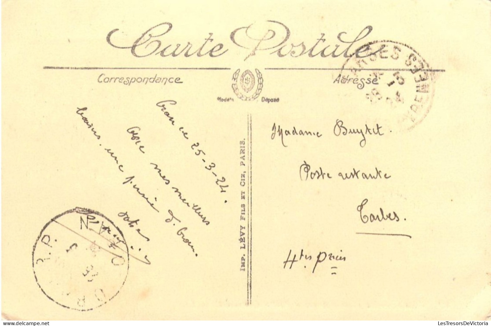 ALGERIE - Oran - La Place D'Armes Et L'Hôtel Continental - Carte Postale Ancienne - Oran
