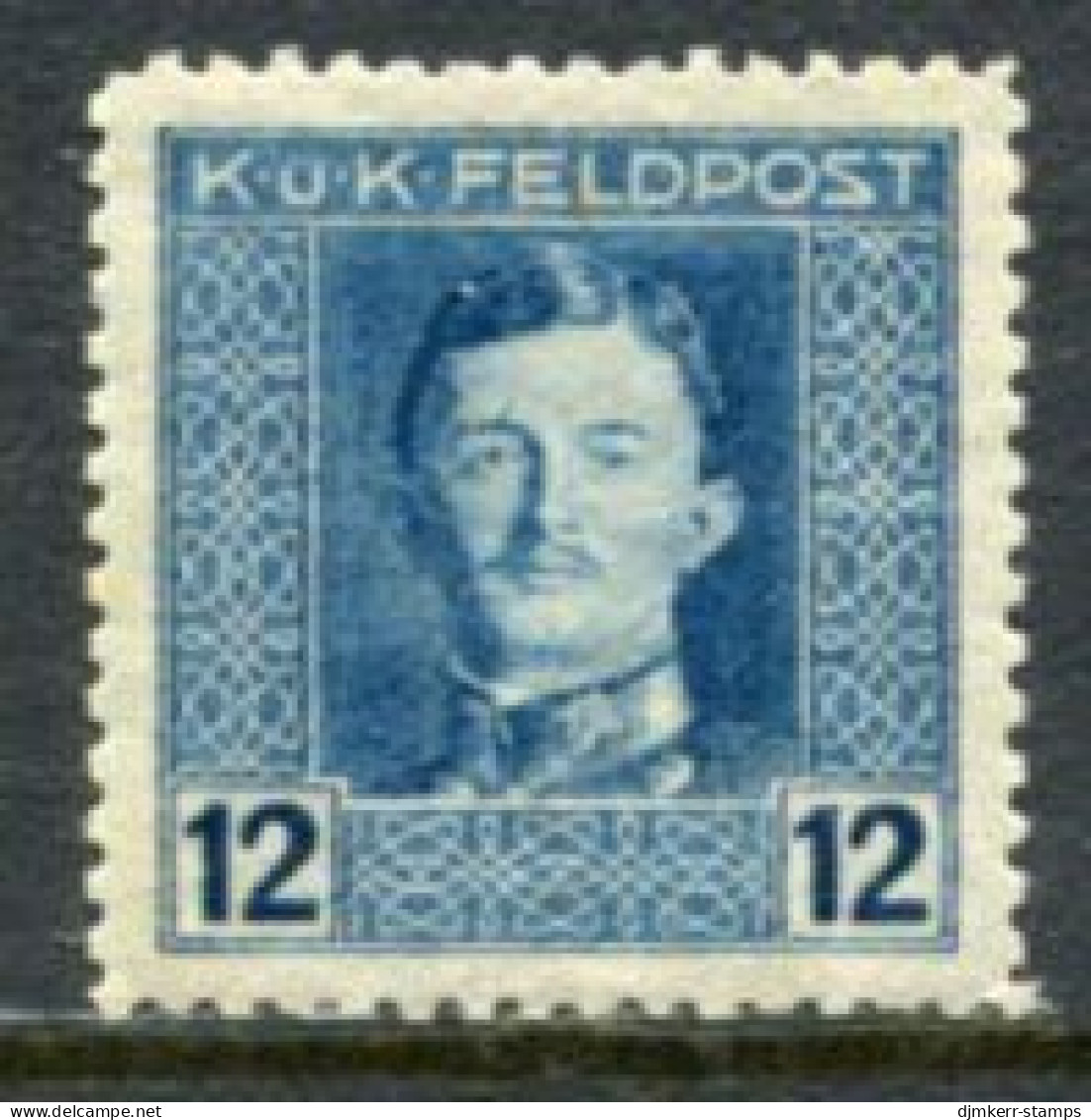 AUSTRIAN MILITARY POST 1917 Karl I   12 H.. Perforated 11½ MNH / **.  Michel/ANK 59B - Unused Stamps