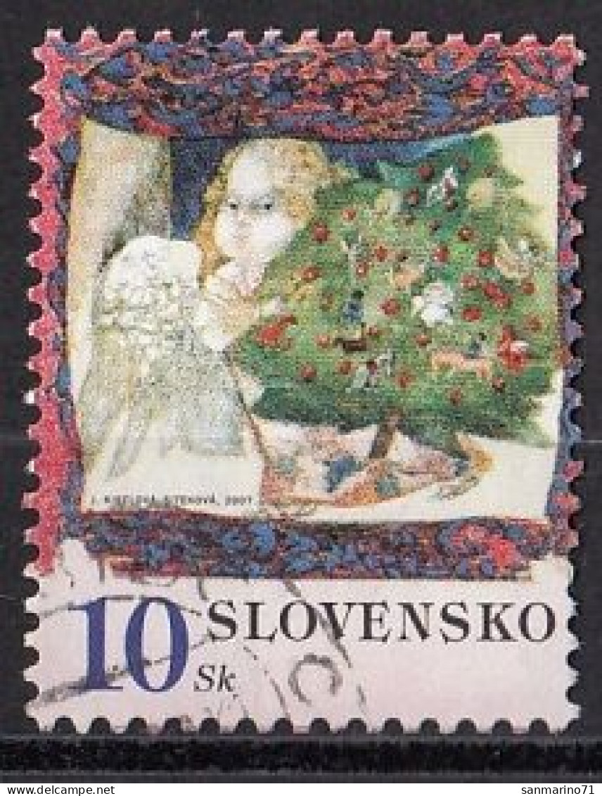 SLOVAKIA 570,used,falc Hinged,Christmas 2007 - Used Stamps