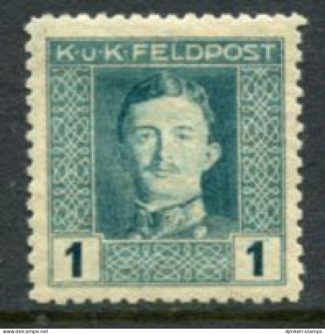 AUSTRIAN MILITARY POST 1917 Karl I   1 H.. Perforated 11½ LHM / *.  Michel/ANK 53B - Unused Stamps