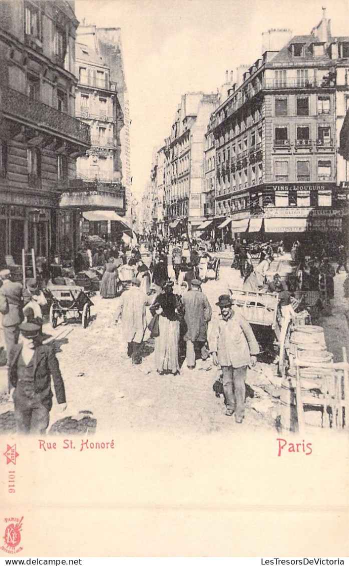 FRANCE - 75 - Paris - Rue St. Honoré - Animée - Carte Postale Ancienne - Other Monuments