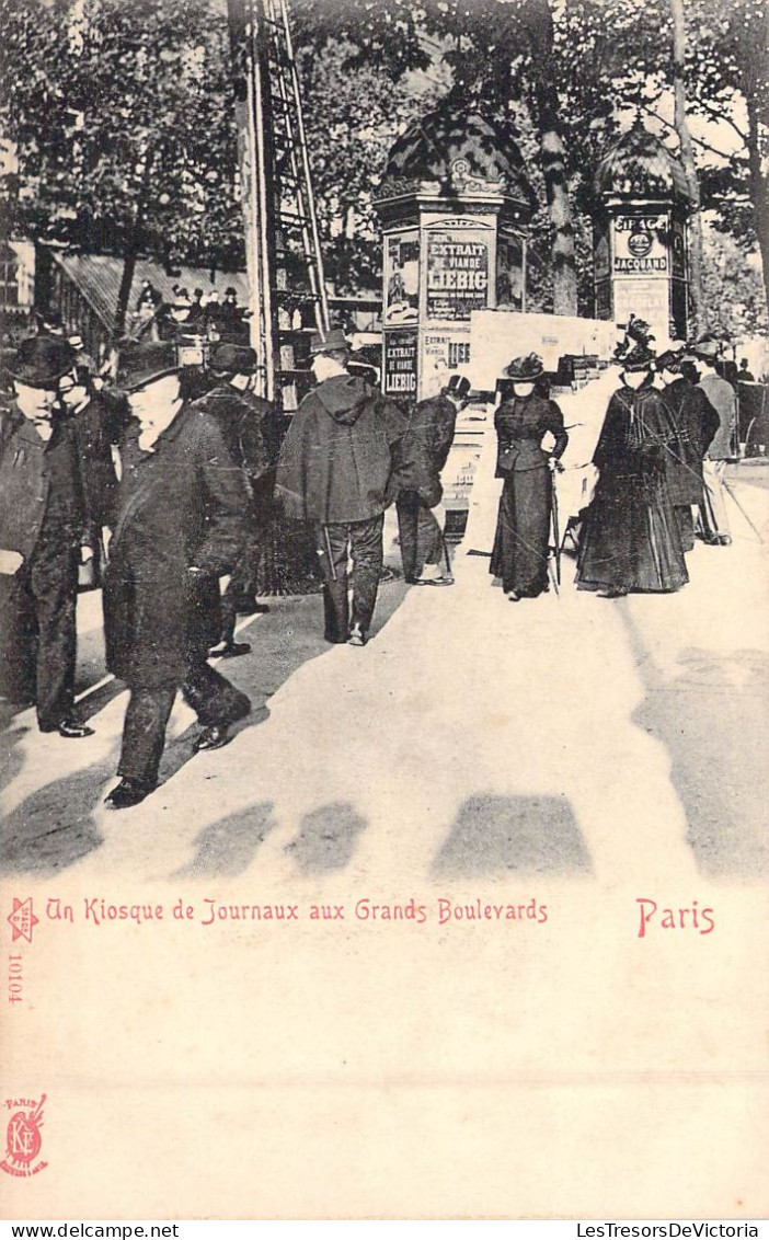 FRANCE - 75 - Paris - Un Kiosque De Journaux Aux Grands Boulevards - Carte Postale Ancienne - Otros Monumentos