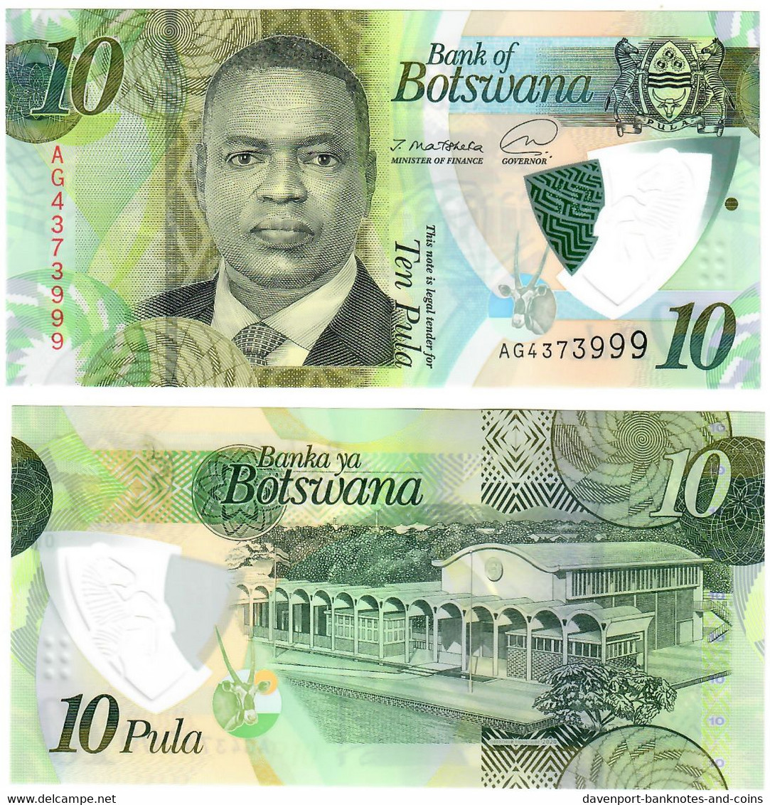 Botswana 10x 10 Pula 2021 UNC - Botswana