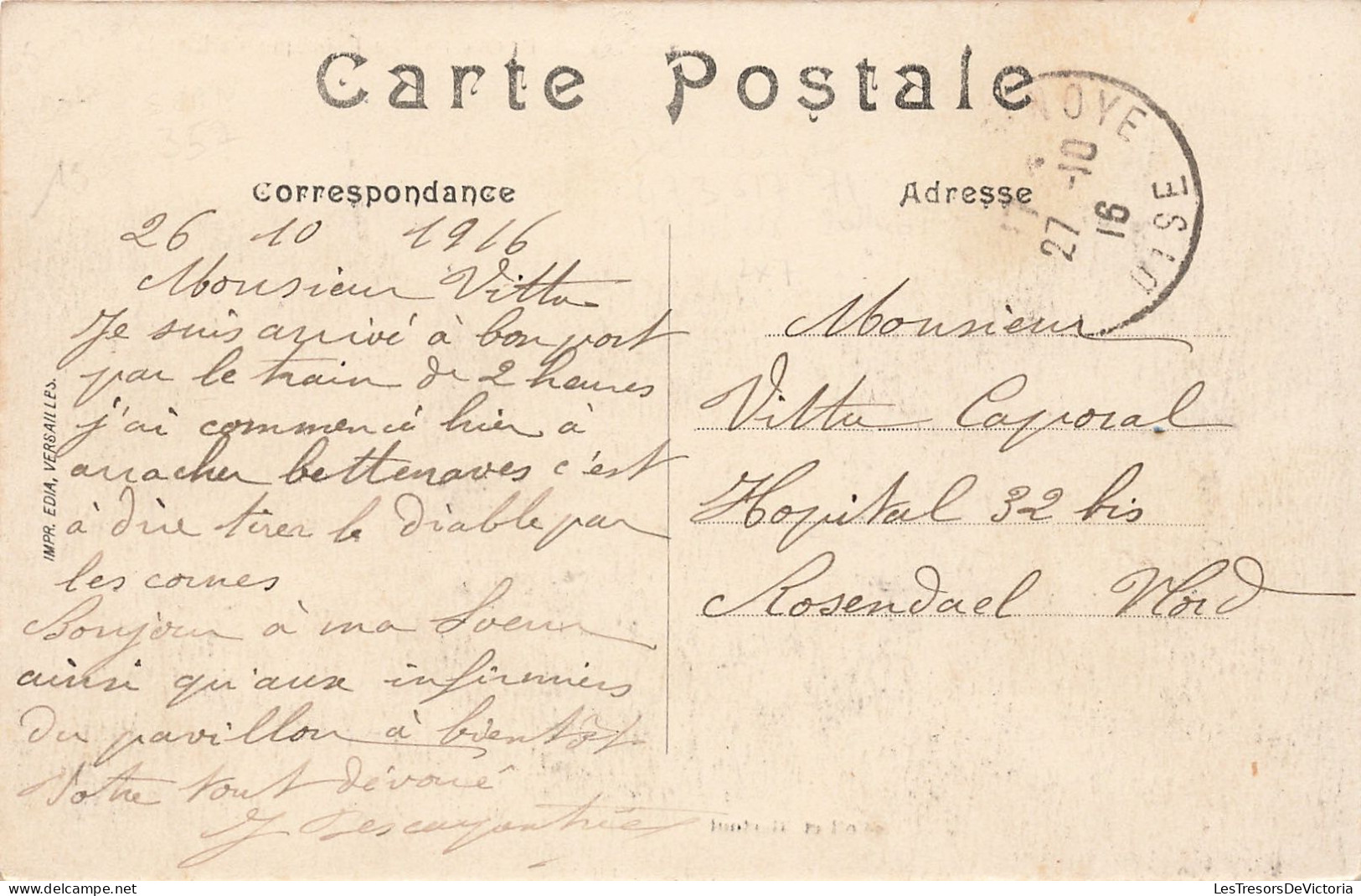 France - Paillart - La Fabrique De Lacet - Collect. Hertout - Impr. Edia -  Carte Postale Ancienne - Clermont