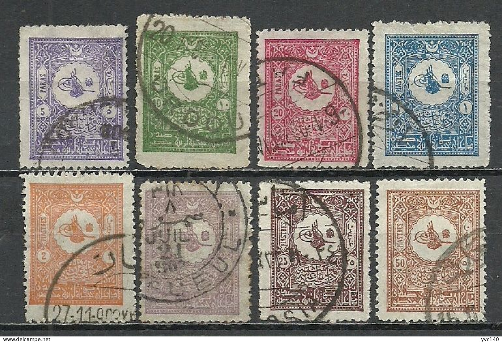 Turkey; 1901 Postage Stamps For Interior (Complete Set) - Used Stamps