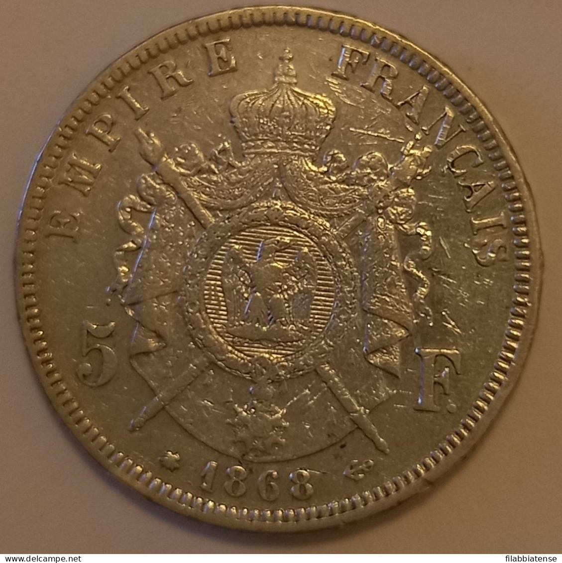 1868 - Francia 5 Francs     ------- - 5 Francs