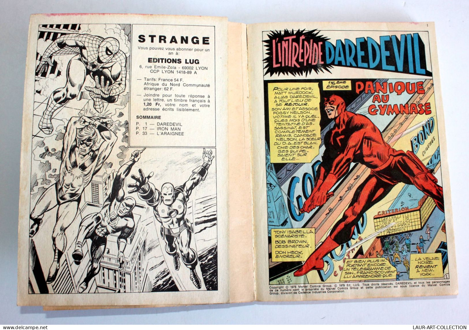 RARE! MARVEL STRANGE ALBUM N°39 Mens. N°116,117,118 1979 LUG JOURNAL SUPER-HEROS / ANCIEN BD COLLECTION  (3008.93) - Strange