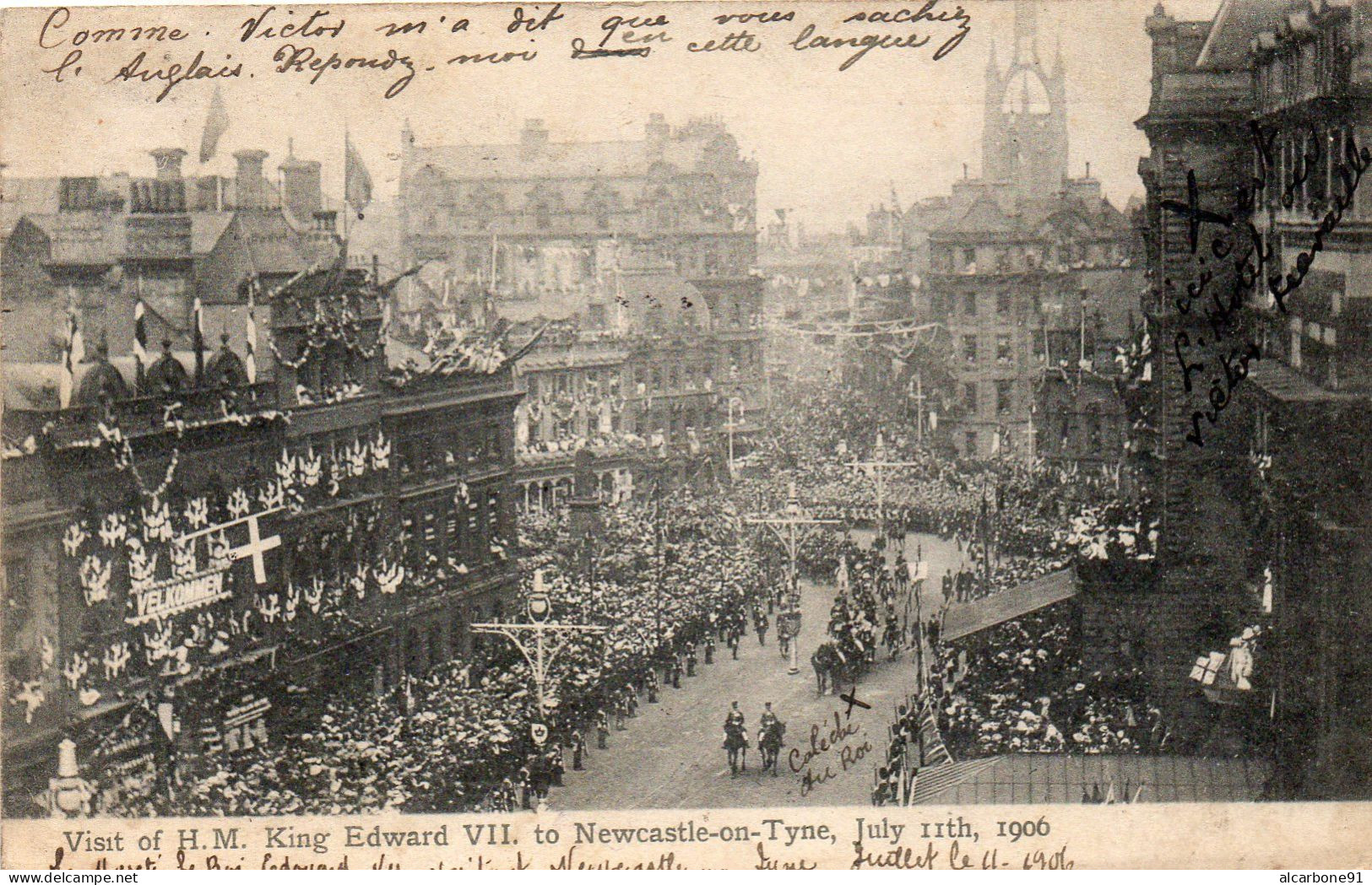 NEWCASTLE - Visit Of H.M. Edward VII July 11th 1906 - Newcastle-upon-Tyne